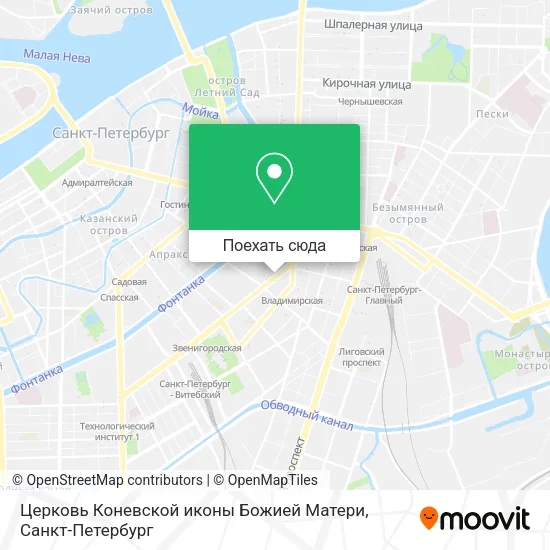 Карта Церковь Коневской иконы Божией Матери