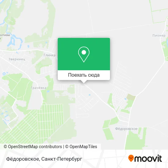 Карта Фёдоровское