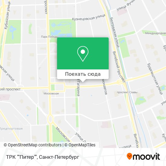 Карта ТРК ""Питер""