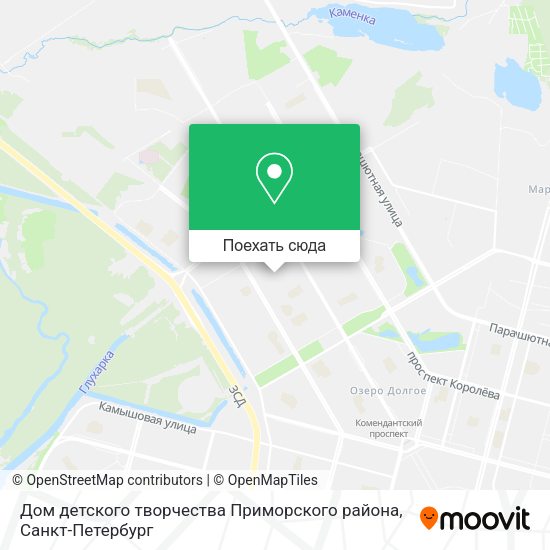 Карта Дом детского творчества Приморского района