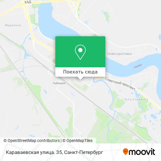 Карта Караваевская улица. 35