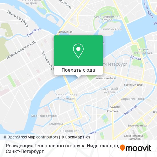 Карта Резиденция Генерального консула Нидерландов
