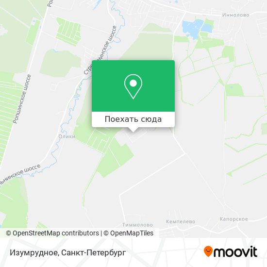 Карта Изумрудное