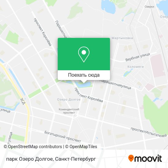 Карта парк Озеро Долгое