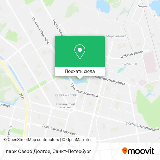 Карта парк Озеро Долгое