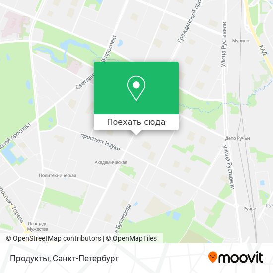 Карта Продукты