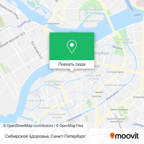 Карта Сибирское здоровье