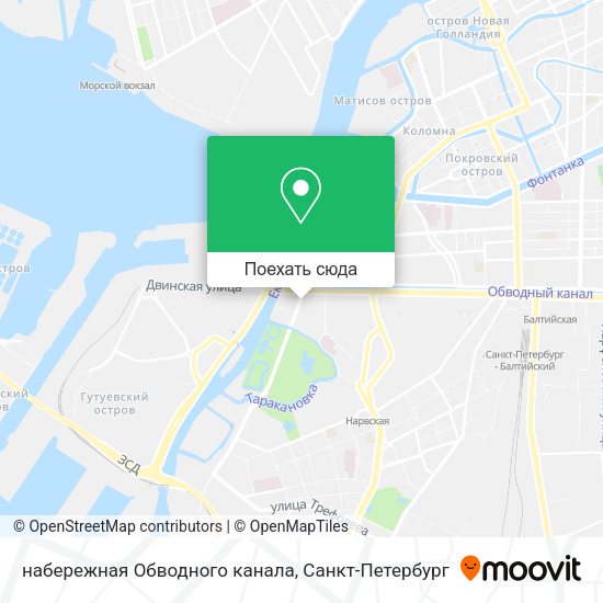 Карта набережная Обводного канала