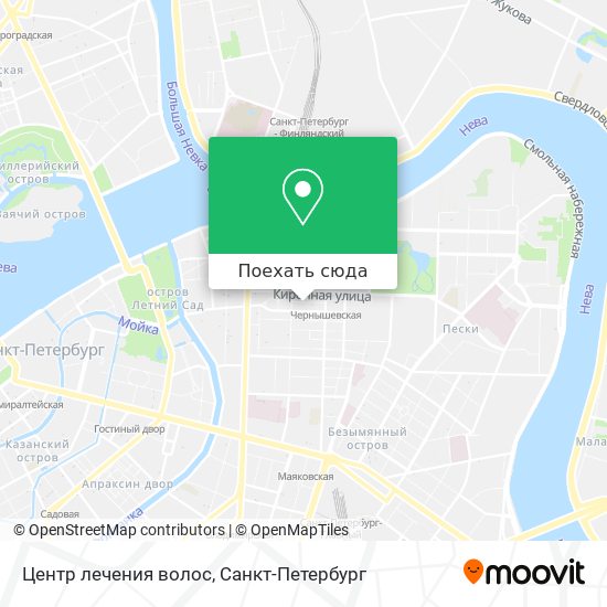 Карта Центр лечения волос