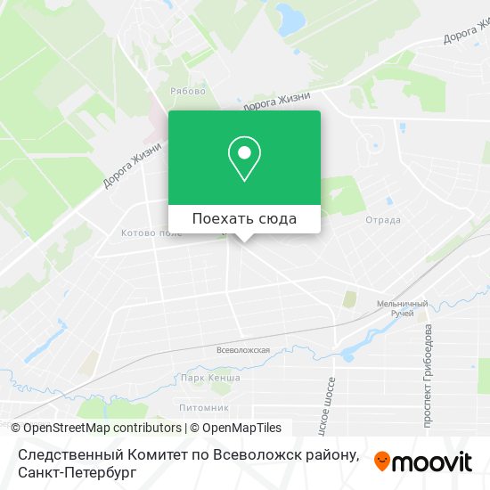 Карта Следственный Комитет по Всеволожск району