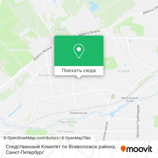Карта Следственный Комитет по Всеволожск району