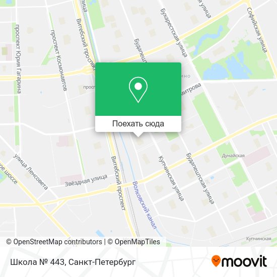 Карта Школа № 443