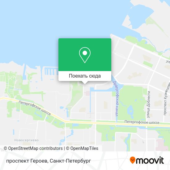 Карта проспект Героев