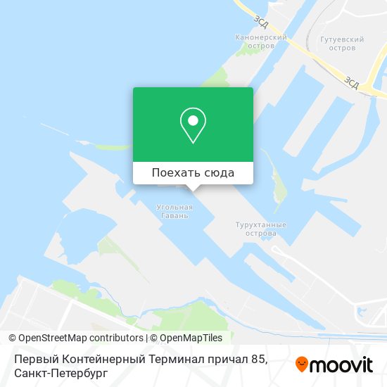 Карта Первый Контейнерный Терминал причал 85