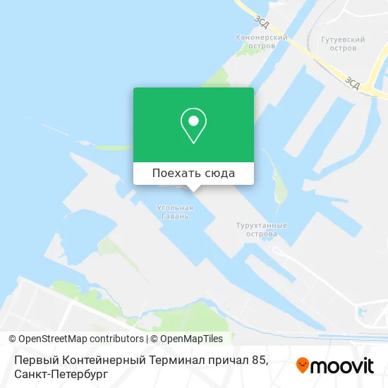 Карта Первый Контейнерный Терминал причал 85