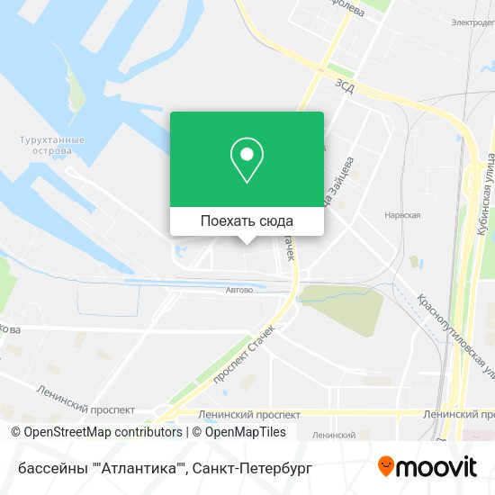 Карта бассейны ""Атлантика""