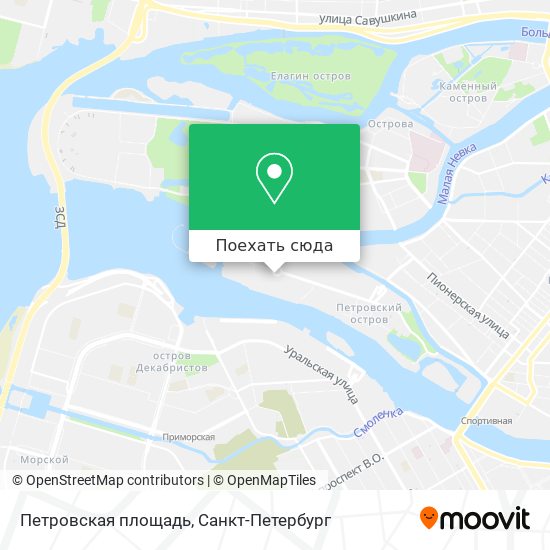 Карта Петровская площадь