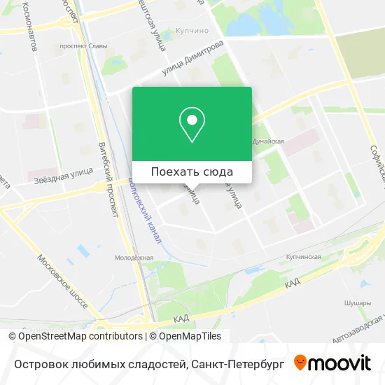 Карта Островок любимых сладостей