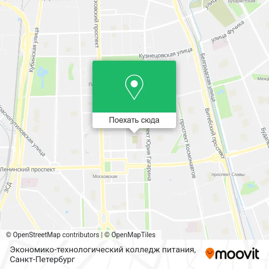 Карта Экономико-технологический колледж питания
