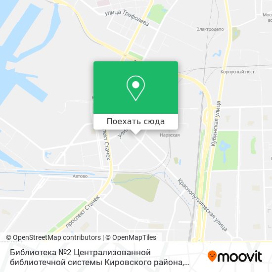 Карта Библиотека №2 Централизованной библиотечной системы Кировского района