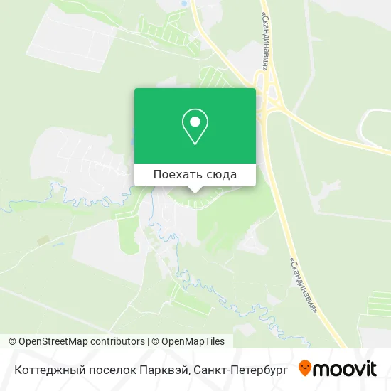 Карта Коттеджный поселок Парквэй