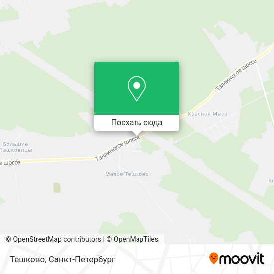 Карта Тешково