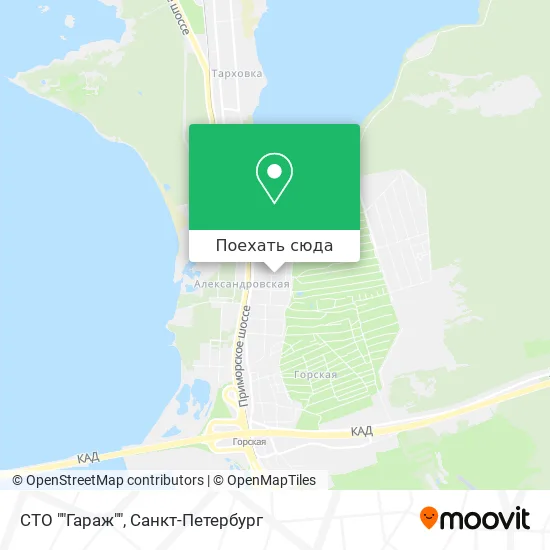 Карта СТО ""Гараж""