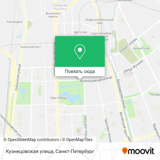 Карта Кузнецовская улица