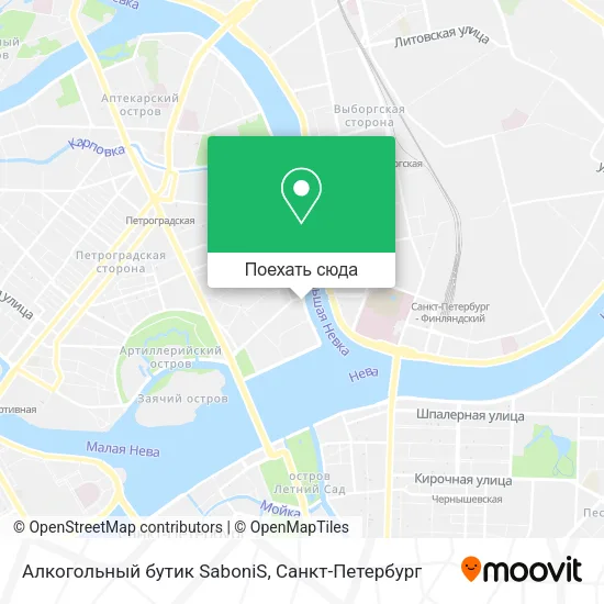 Карта Алкогольный бутик SaboniS