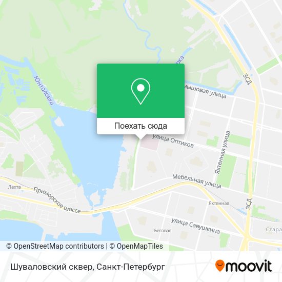 Карта Шуваловский сквер
