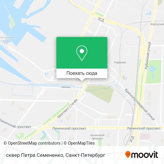 Карта сквер Петра Семененко