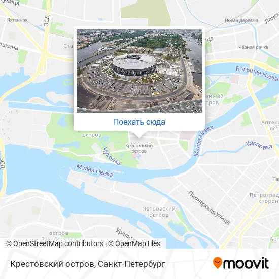 Карта Крестовский остров