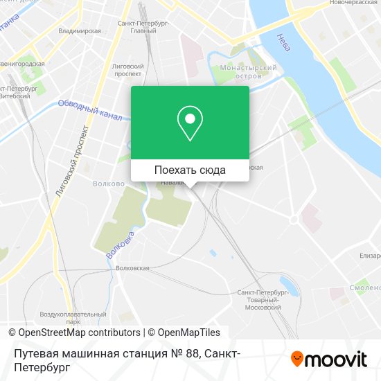 Карта Путевая машинная станция № 88