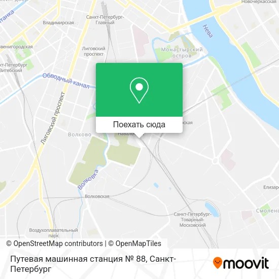 Карта Путевая машинная станция № 88