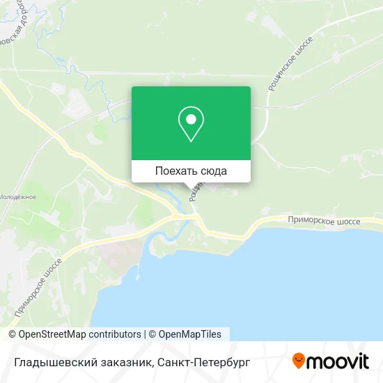 Карта Гладышевский заказник