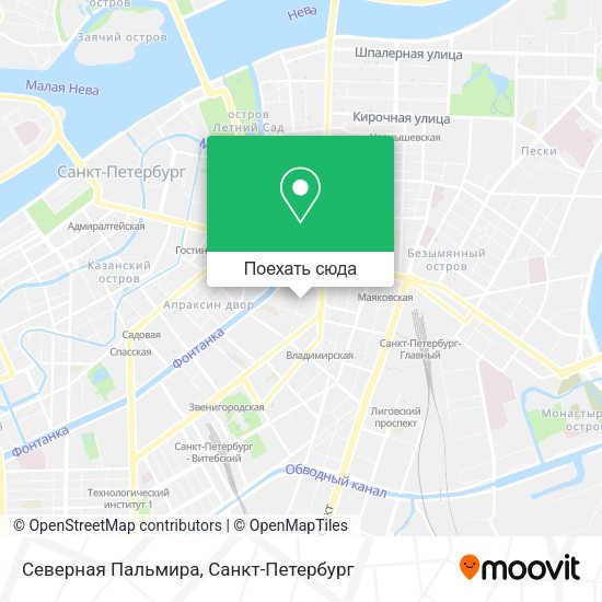 Карта Северная Пальмира