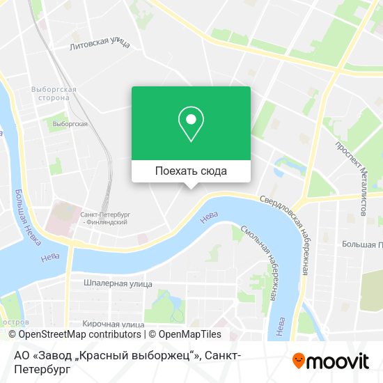 Карта АО «Завод „Красный выборжец“»