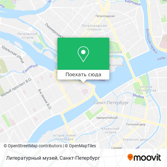 Карта Литературный музей