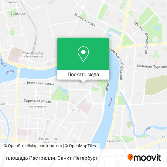 Карта площадь Растрелли