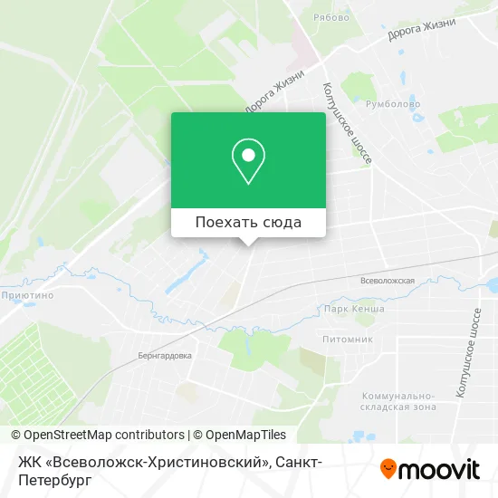 Карта ЖК «Всеволожск-Христиновский»