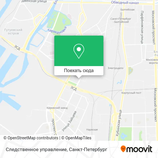 Карта Следственное управление