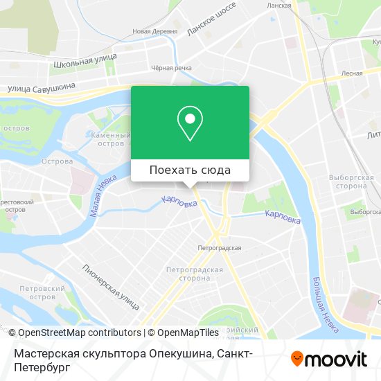 Карта Мастерская скульптора Опекушина