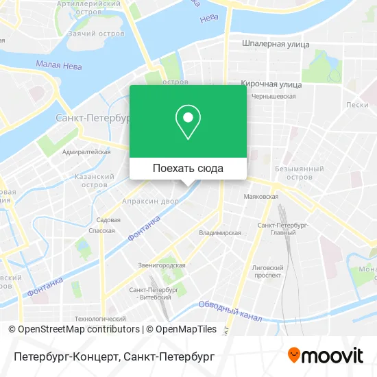 Карта Петербург-Концерт