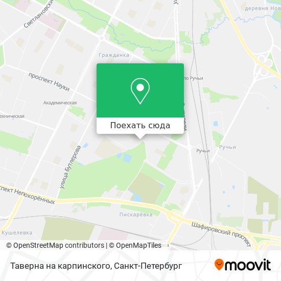 Карта Таверна на карпинского