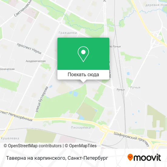 Карта Таверна на карпинского