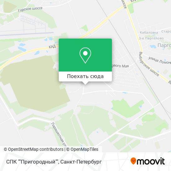 Карта СПК ""Пригородный""