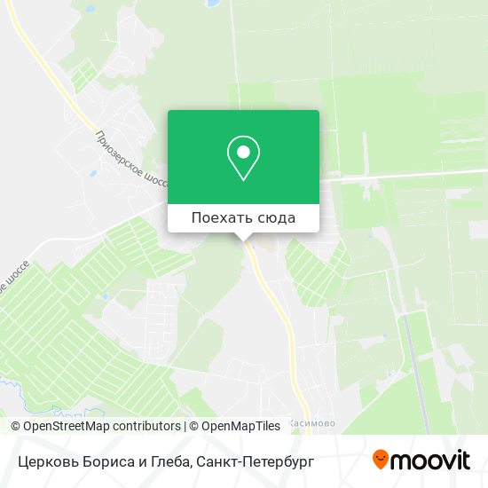 Карта Церковь Бориса и Глеба