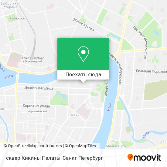 Карта сквер Кикины Палаты