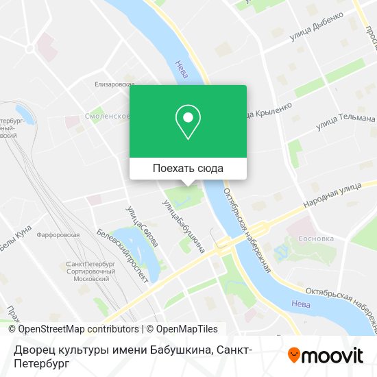 Карта Дворец культуры имени Бабушкина