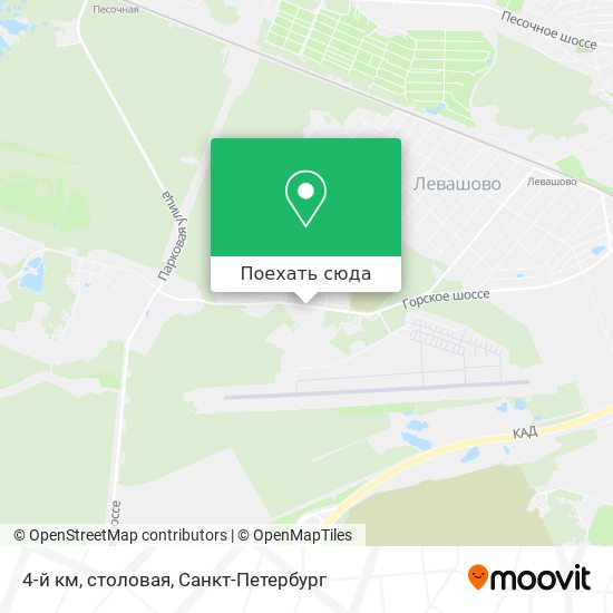 Карта 4-й км, столовая